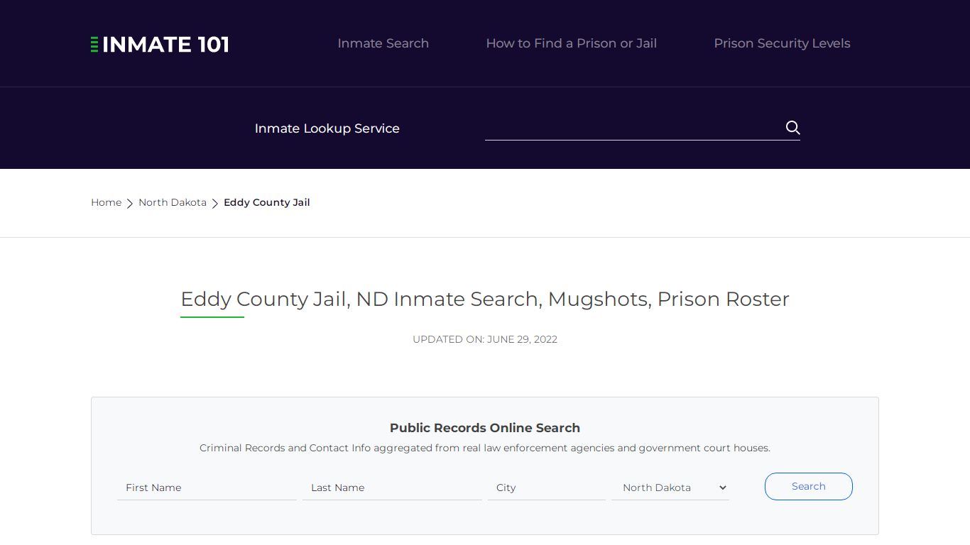 Eddy County Jail, ND Inmate Search, Mugshots, Prison Roster